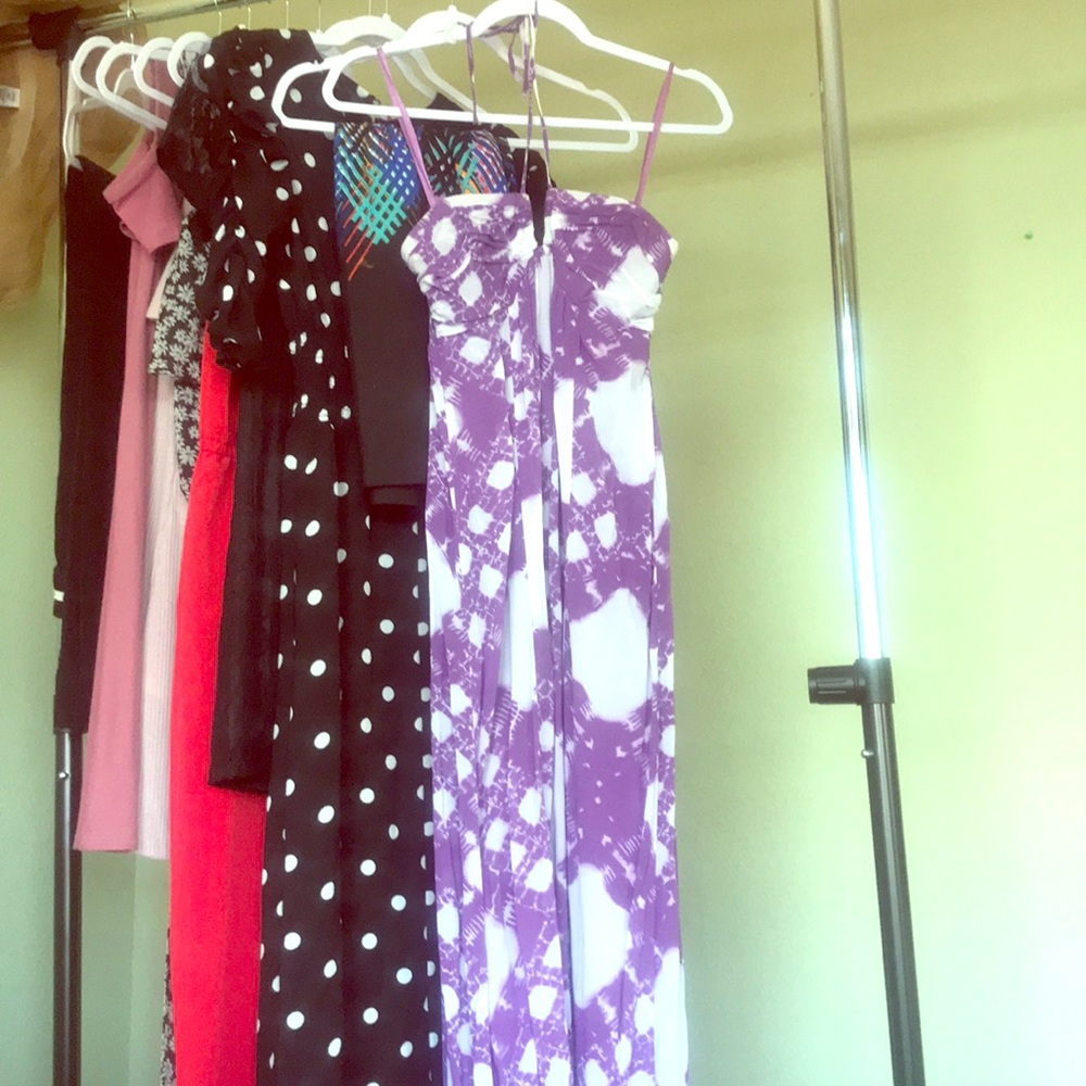 BCBG purple maxi dress